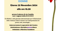 25 novembre 2024: giornata contro la violenza di genere
