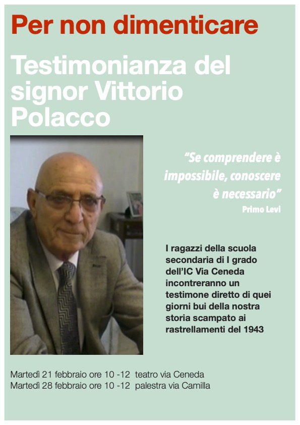 Testimonianza Vittorio Polacco locandina